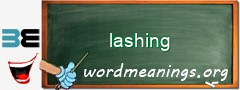 WordMeaning blackboard for lashing